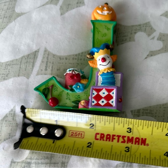 VTG 3D Rustic Alphabet Letter "J" Accent By Mary Engelbreit Cute Accent Figurine - Picture 11 of 11
